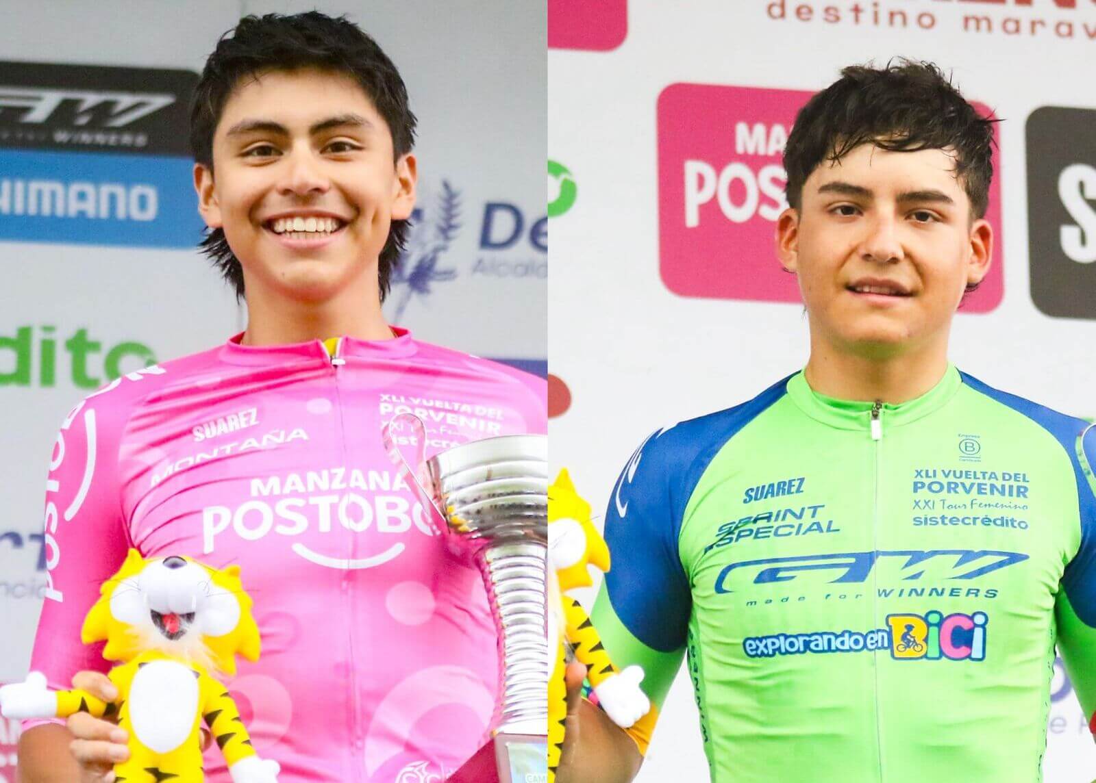 William Quintero y Nelson Jímenez, campeones de la montaña y sprint en la Vuelta del Porvenir
